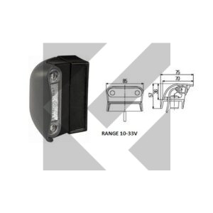 FANALE TARGA LED DX/SX