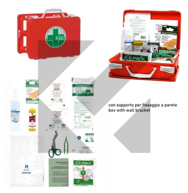 BOX PRONTO SOCCORSO ALL.2 DM.388 GR.C C/STAFFA