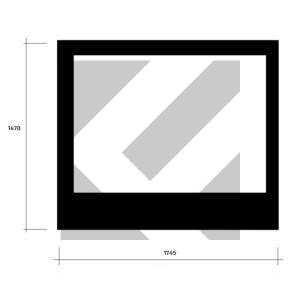 CRISTALLO LAT.S/VASISTAS CITARO 1745X1470MM