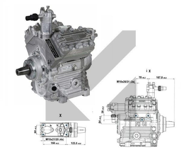 COMPRESSORE BOCK FKX40/560 K1