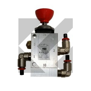 VALVOLA EMERG.PORTE 3 VIE C/POM.ROSSO