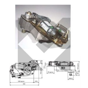 KIT SOST. MOTORE PORTA 24V DX