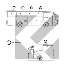 CRISTALLO LAT.DX/SX CENTURY 2054X1074MM