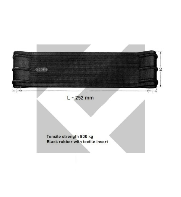 TIRANTE PORTA GOMMA 252MM