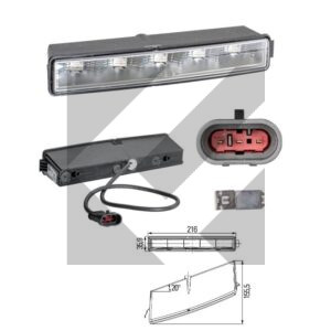 LUCE POSIZIONE+DRL SX LED 24V