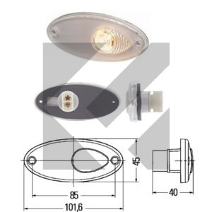 LUCE INGOMB.ANT.S/CATAD. 12V