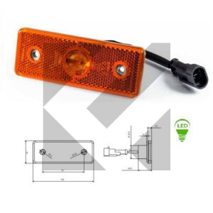 SIDE MARKER LED 110X41 INT.75