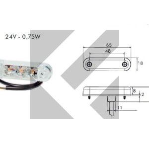 LUCE INGOM.LED ANT. 24V