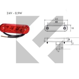 LUCE INGOM.LED POST. 24V