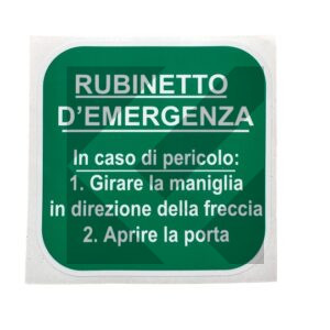 ADESIVO RUBINETTO D'EMERGENZA MM 100X100