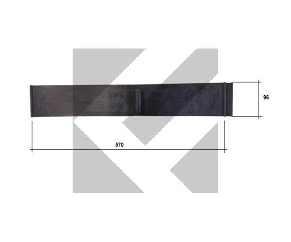 BANDELLA SOTTOP.ANT DX/SX 570X96
