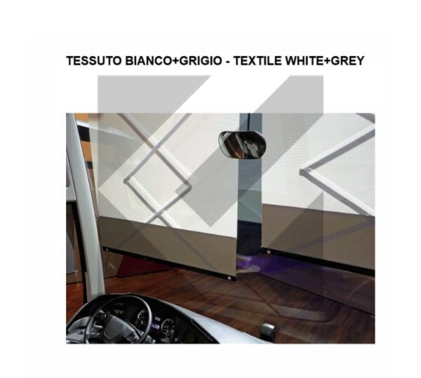 TENDA PARABREZZA BIANCO/GRIGIO 24V 934X964 MM