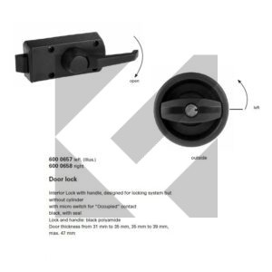 SERRATURA C/MANIGLIA DX S/CHIAVE