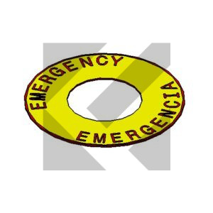 ADESIVO PULSANTE EMERG.PORTA