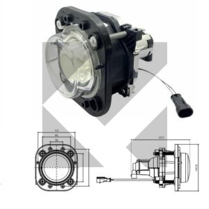 BI-HALOGEN HEADLAMP HIGH BEAM/LOW BEAM RH/LH 24V