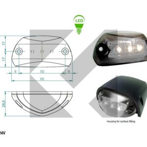 LUCE ING.ANT 3 LED 24V MOD.407