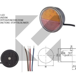 FANALE POST.LED DX/SX 24V