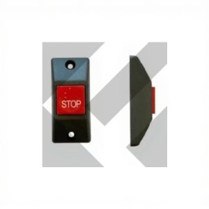 PULSANTE NERO/ROSSO STOP BRAILLE