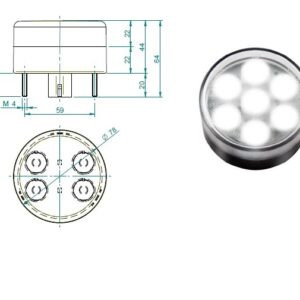 FANALE RETROMARCIA LED 12V MOD.414