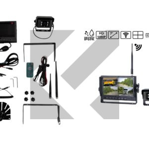 KIT TELECAMERA+MONITOR 7'' WI FI 12/24V